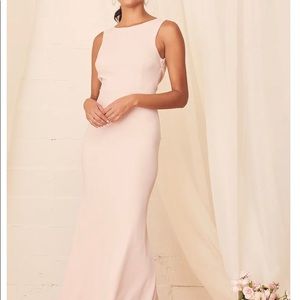 Call My Name Blush Pink Backless Maxi Dress